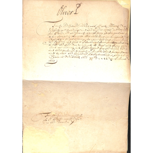 121 - Oliver Cromwell. 1658 (Mar 31) Letter from Whitehall to 