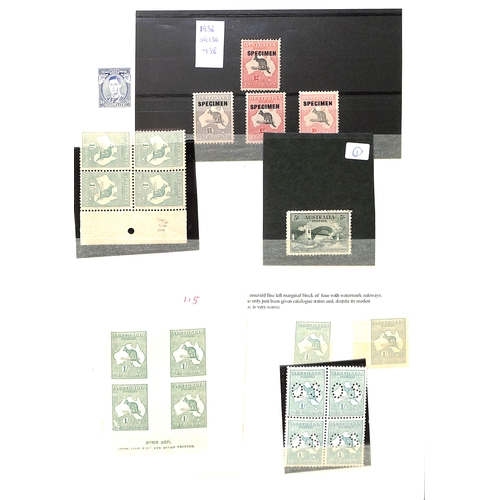 374 - 1913-41 Stamps in a stockbook, mainly mint including 1927 1/- watermark sideways marginal block of f... 