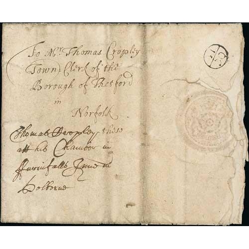 145 - 1664 (Oct 11) Entire letter from Edward Walker, Clerk of the Council at Whitehall, addressed 