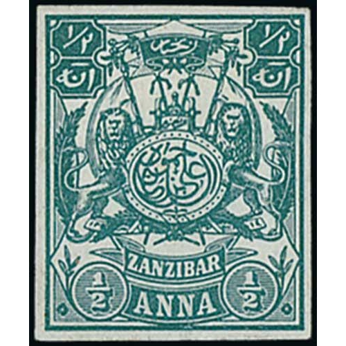 1942 - 1904 Imperforate ½a colour trials in deep green or olive-green, the colours adopted for the 4a ... 