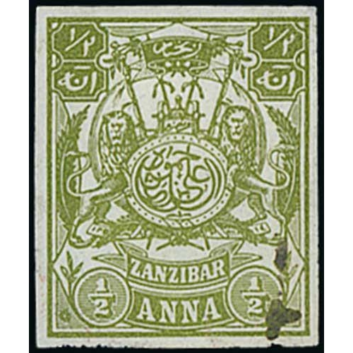 1942 - 1904 Imperforate ½a colour trials in deep green or olive-green, the colours adopted for the 4a ... 