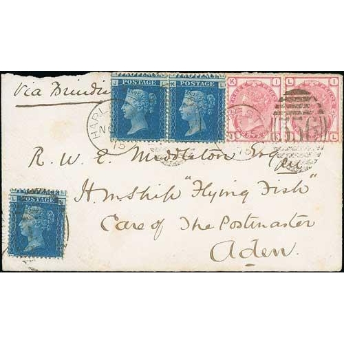 1950 - Naval Mail. 1875 (Nov 25) Cover from G.B to 