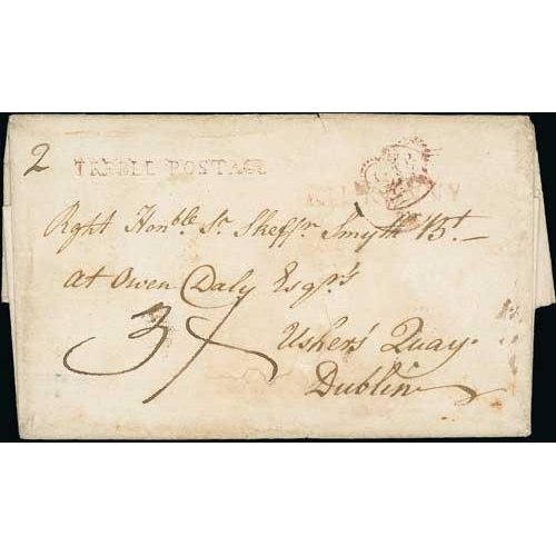 212 - 1794 (June 30) Entire letter from Kilkenny to Dublin with 