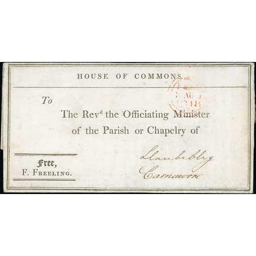 234 - House of Commons. 1818 (Aug 6) Printed circular from the House of Commons Education Committee with a... 