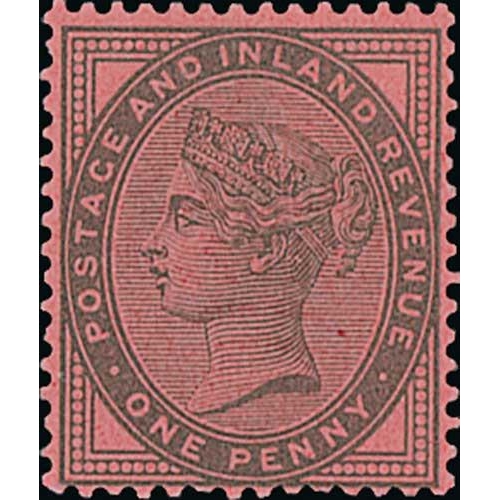 25 - 1881 1d Die II, Perf 14 colour trial in lilac on pink paper, superb mint, scarce. S.G. £3,000. ... 