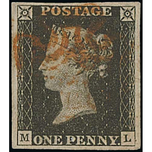 8 - 1840-1900 QV Used collection in an album, unusually fine quality throughout, including 1d Mulready l... 