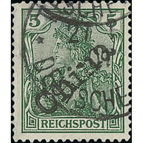 894 - 1900-01 5pf and 20pf Tientsin Provisionals used, 5pf with Bothe, Richter and Thier expert handstamps... 