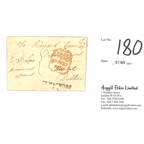 180 - 1830 (May 25) Printed letter from the Secretarys Office, General Post Office, Dublin, acknowledging ... 