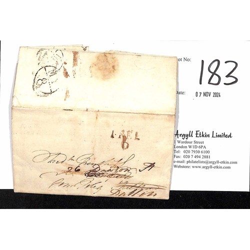 193 - 1777 (Jan 30) Entire letter from Alexander Campbell to his brother in Scotland but franked by G. Rou... 