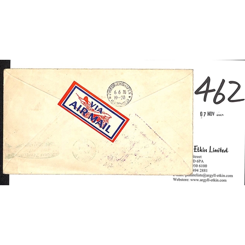 462 - USA. 1930 (Apr 19) Cover from Washington D.C carried on the round flight between Lakehurst and Fried... 