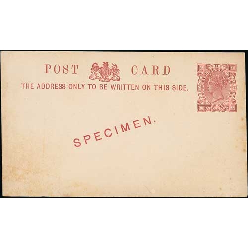 67 - McCorquodale & Co. Postcard in venetian red with second type dummy stamp and 