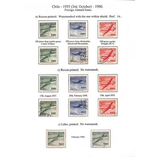 832 - 1923-60 Mint and used issues well written up on 34 pages including 1927 Air set of five fine used, 1... 