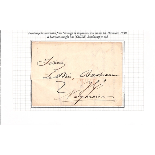 817 - Prestamp Mail. c.1780-1856 Entire letters (4), entires (3) and a front including c.1780 front to Val... 