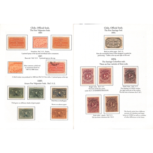 836 - Official/Telegraph Seals. 1885-1915 Seals including Santiago Post Office seals of 1893 and 1894 (5),... 