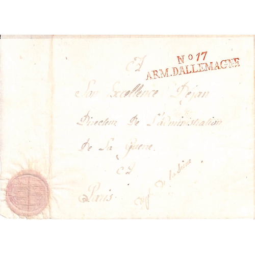 873 - Army of Germany. 1809-11 Entire letters (4) from Vienna (2) or Magdeburg (2) and an entire, all to P... 