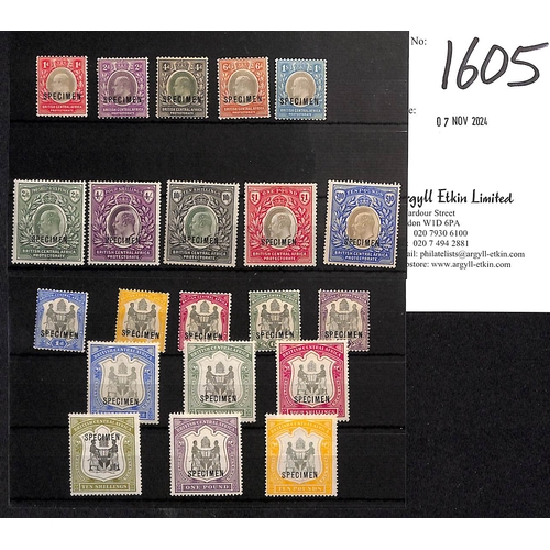 1605 - 1897 and 1903 1d - £10 Sets overprinted 