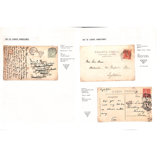 620 - 1903-20 Covers and cards, mainly World War One including 1917-19 postcards from F. Clarke R.A in Ita... 