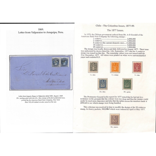 823 - 1867-99 Perforated issues printed by The American Bank Note Co., mint and used issues written up on ... 