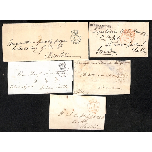 188 - 1825-39 Entire letters or entires (4) and a front, various Free datestamps comprising Galland types ... 