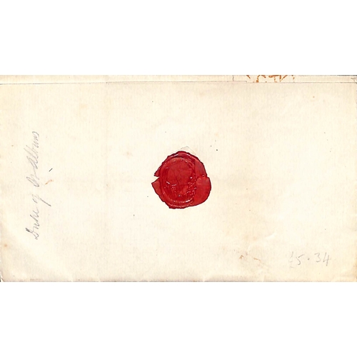 205 - 1837-39 entire letters (3), covers (2) and a front with supplementary crowned circle 