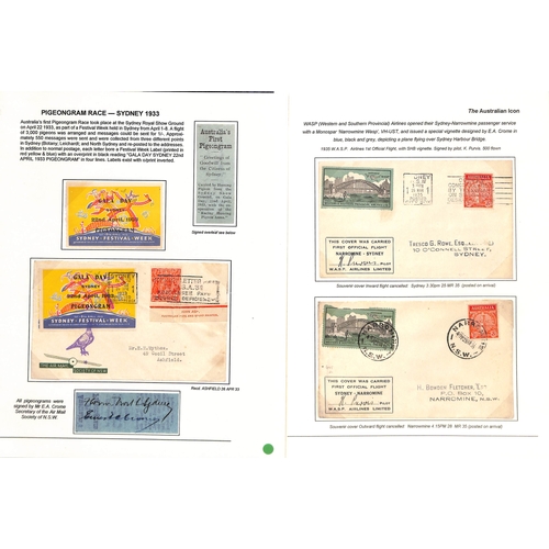 702 - Air Mails. 1930-38 Covers including 1931 Sydney to London first official air mail cover franked 1/11... 