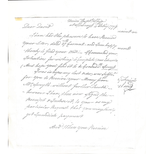 551 - Union. 1796 (Feb 4) Entire letter headed from 