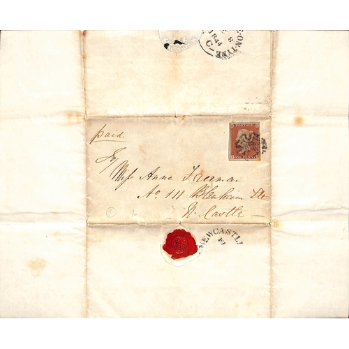 432 - 1844 Valentine lettersheet with applied and handpainted roses within an embossed frame, the embossed... 