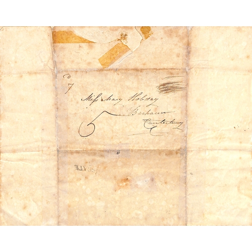 417 - c.1821 Valentine lettersheet (undated but watermarked 