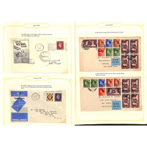 132 - 1923-51 First flight covers in an album including 1931 London to Juba signed by the pilot, 1932 firs... 