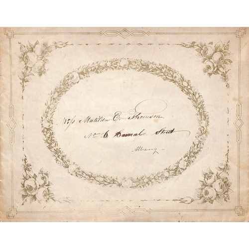 411 - USA. c.1840-60 Printed valentine envelopes (5) all printed in gold with decorative designs, four inc... 