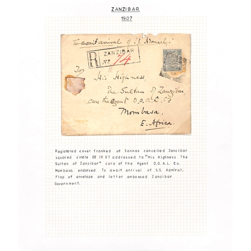 1945 - 1907 (Dec 19) Registered cover franked 3a, addressed 