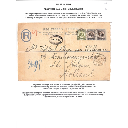 Formula Registration Envelopes. 18941901 Envelopes with oval framed "R