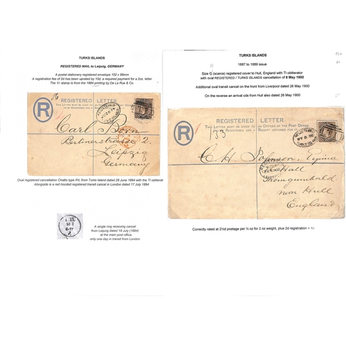 Formula Registration Envelopes. 18941901 Envelopes with oval framed "R