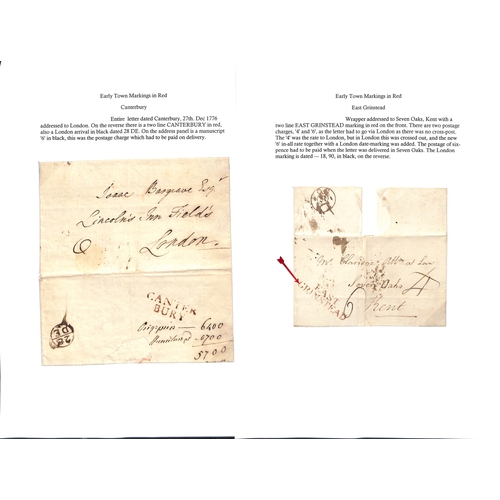 118 - 1668-1848 Entire letters, entires and covers including 1668 letter from St. Audries, two 1675 letter... 