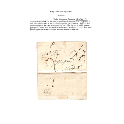 118 - 1668-1848 Entire letters, entires and covers including 1668 letter from St. Audries, two 1675 letter... 