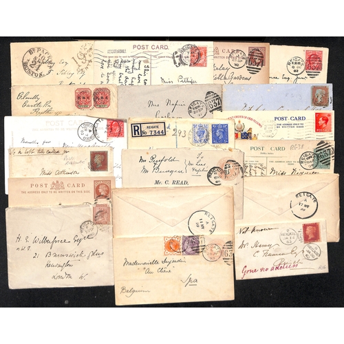 329 - 1844-1979 Entire letters, entires, covers, cards and some ephemera (also some pieces), including 184... 