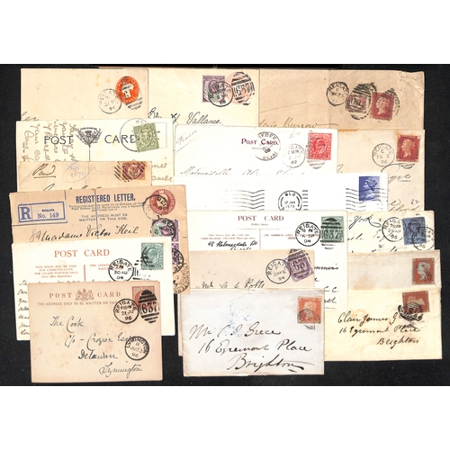 329 - 1844-1979 Entire letters, entires, covers, cards and some ephemera (also some pieces), including 184... 