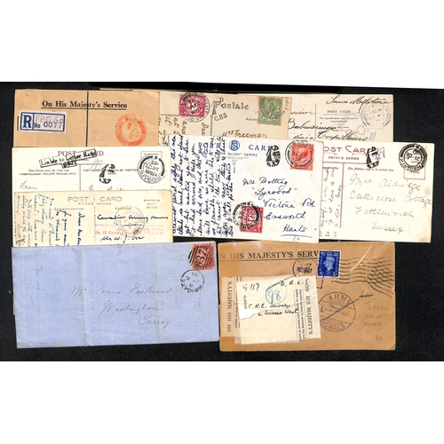 329 - 1844-1979 Entire letters, entires, covers, cards and some ephemera (also some pieces), including 184... 