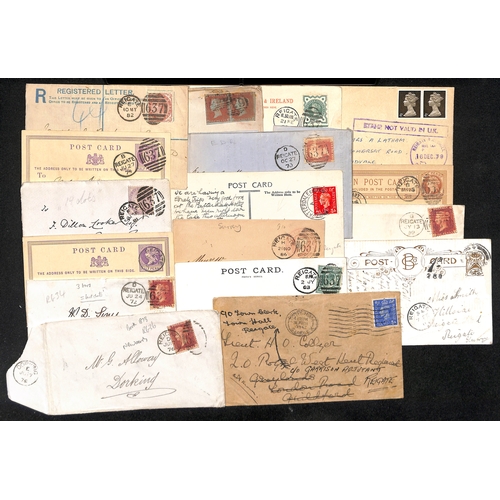 329 - 1844-1979 Entire letters, entires, covers, cards and some ephemera (also some pieces), including 184... 