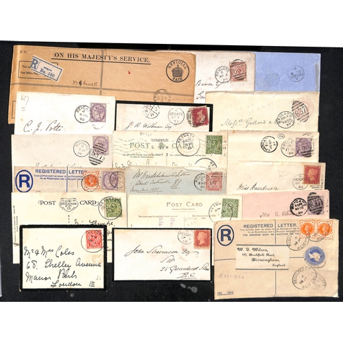 329 - 1844-1979 Entire letters, entires, covers, cards and some ephemera (also some pieces), including 184... 