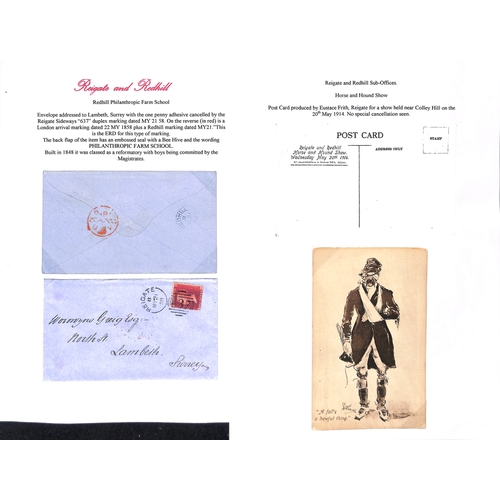 333 - 1845-1971 Covers and cards including undated circles (7, two types), Surface Printed frankings (7), ... 