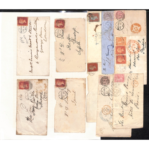 333 - 1845-1971 Covers and cards including undated circles (7, two types), Surface Printed frankings (7), ... 