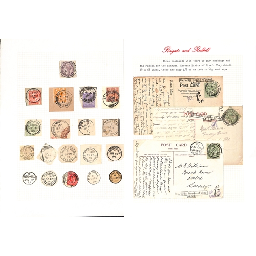 333 - 1845-1971 Covers and cards including undated circles (7, two types), Surface Printed frankings (7), ... 