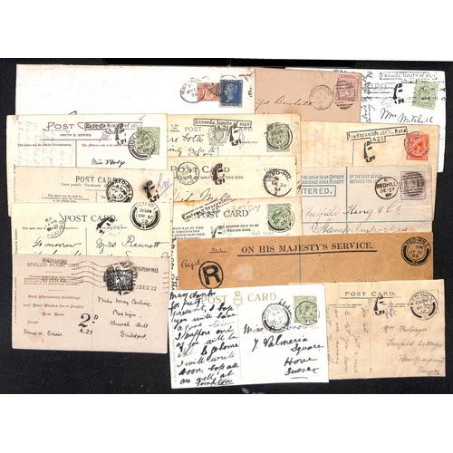 333 - 1845-1971 Covers and cards including undated circles (7, two types), Surface Printed frankings (7), ... 