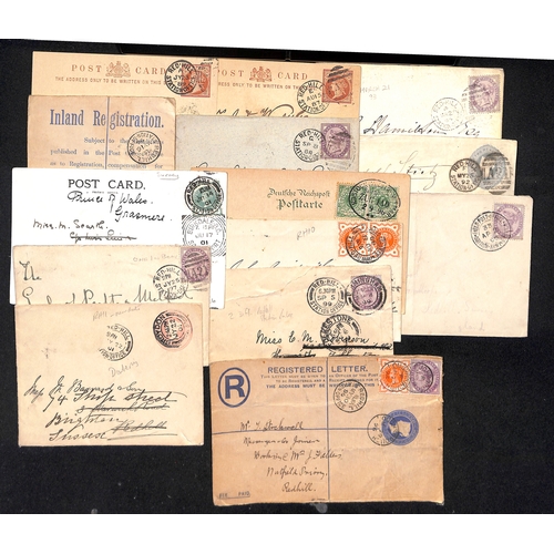 334 - Town Sub-Offices. 1854-1968 Covers and cards including 