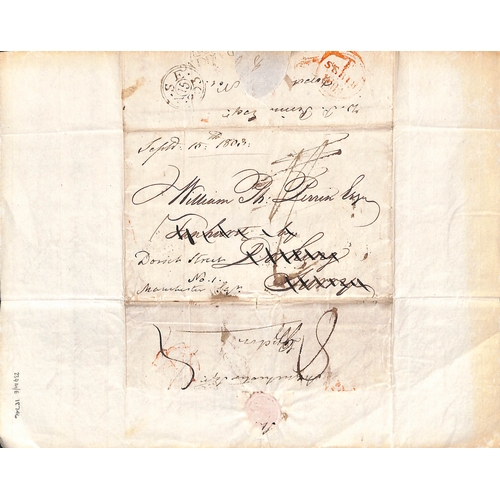 340 - Jamaica. 1795-1808 Entire letters to William Perrin all concerning his estates in Jamaica, one 1806 ... 