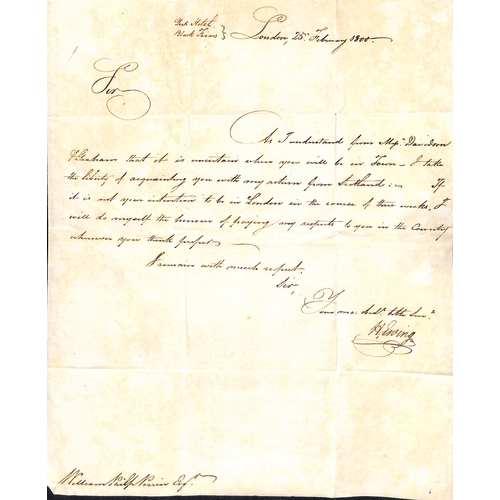 340 - Jamaica. 1795-1808 Entire letters to William Perrin all concerning his estates in Jamaica, one 1806 ... 