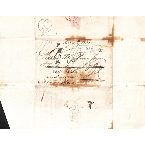 340 - Jamaica. 1795-1808 Entire letters to William Perrin all concerning his estates in Jamaica, one 1806 ... 