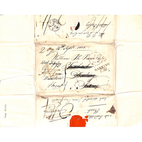 340 - Jamaica. 1795-1808 Entire letters to William Perrin all concerning his estates in Jamaica, one 1806 ... 