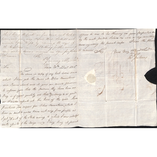 340 - Jamaica. 1795-1808 Entire letters to William Perrin all concerning his estates in Jamaica, one 1806 ... 